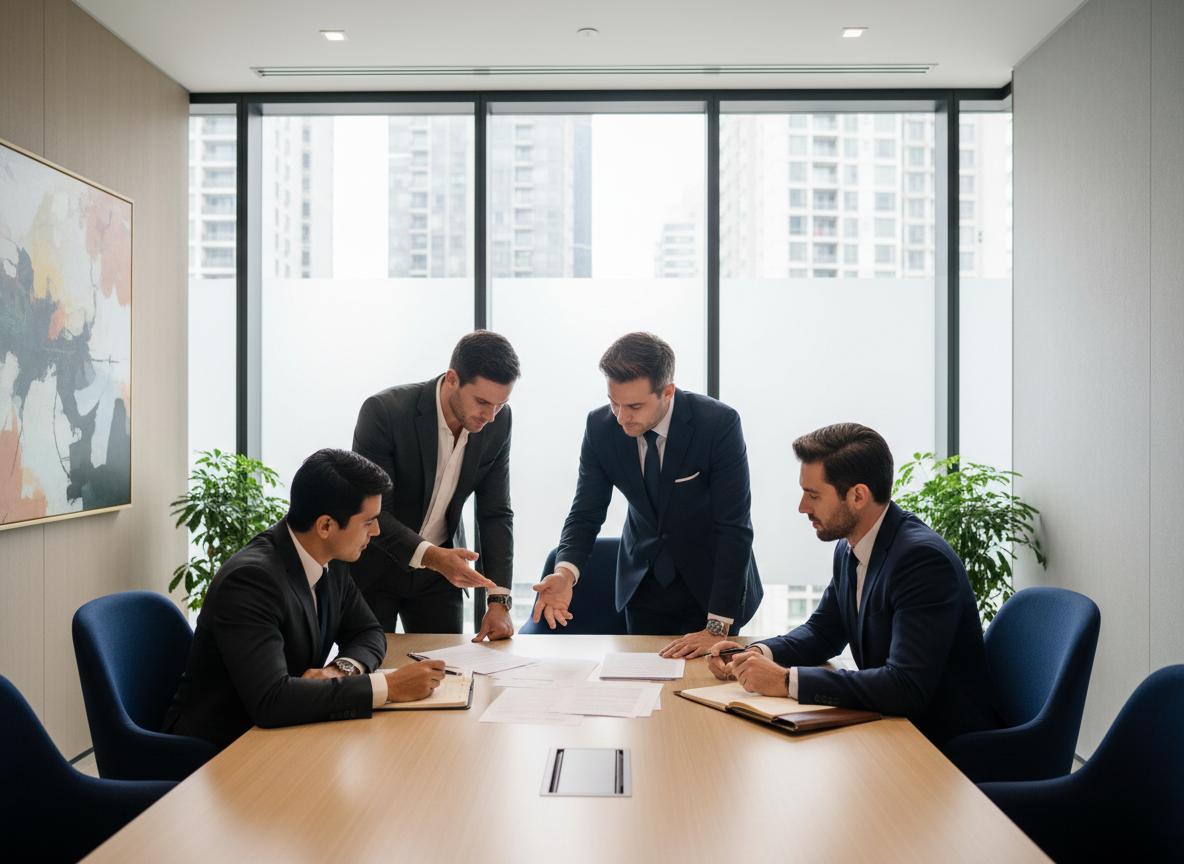 Equipo de abogados en reunión